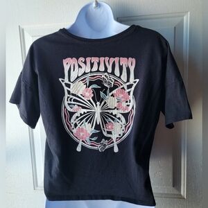 Positivity Butterfly Cropped Shirt Size XXL / 18